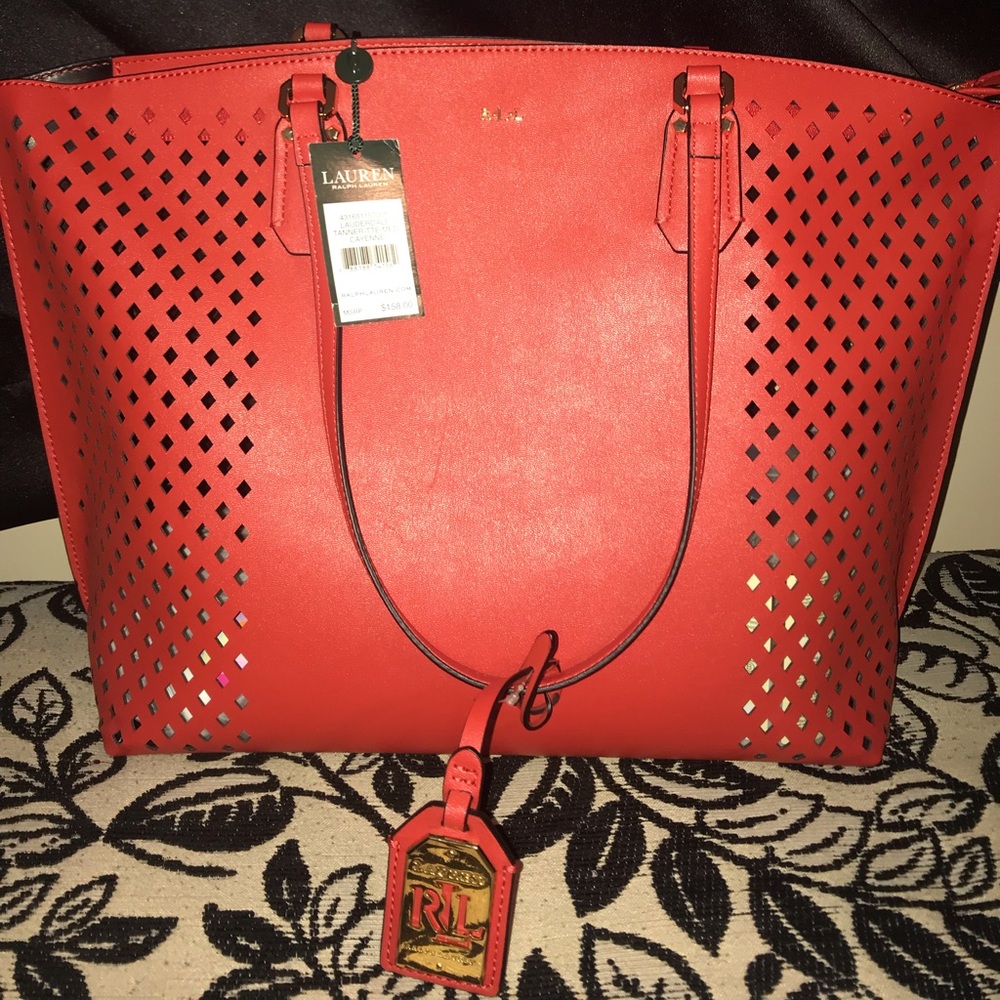 Red Lauren Ralph Lauren purse